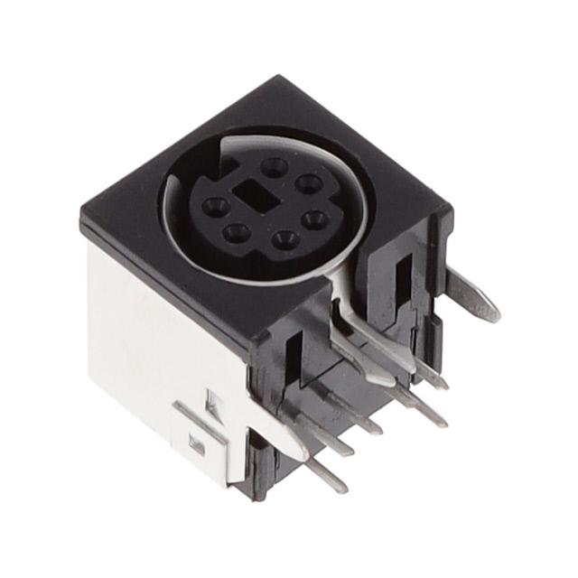 CONN RCPT FMALE MINI DIN 6P SLDR