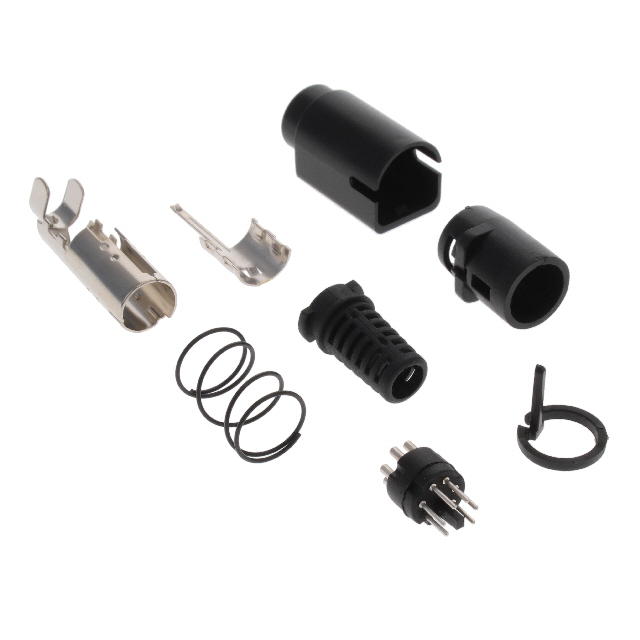 CONN PLUG MALE MINI DIN 6POS SLD