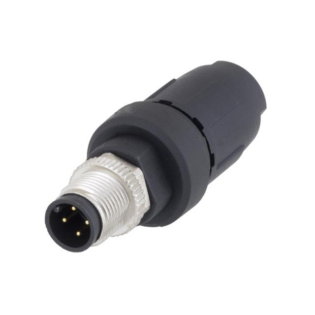 M12 4A-M FIELD TERM 20-17AWG