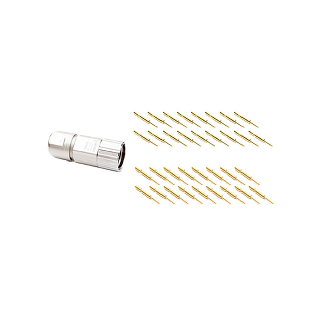 CONN PLUG MALE 17POS GOLD CRIMP