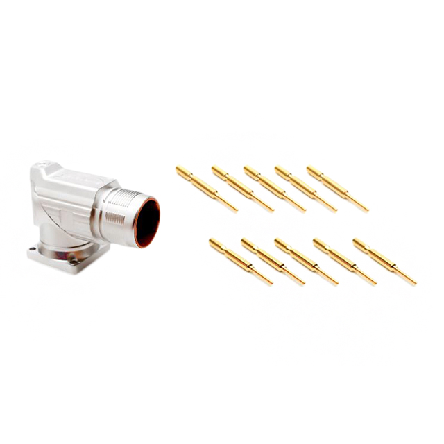 CONN RCPT MALE 9POS GOLD CRIMP