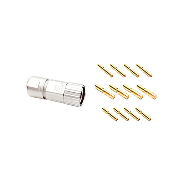 CONN PLUG FMALE 8POS GOLD CRIMP