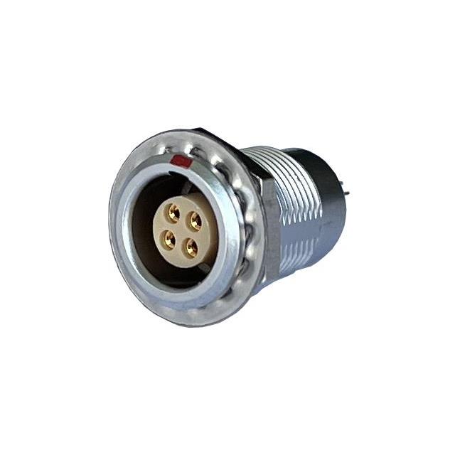 CONN RCPT FMALE 4P GOLD SLDR CUP
