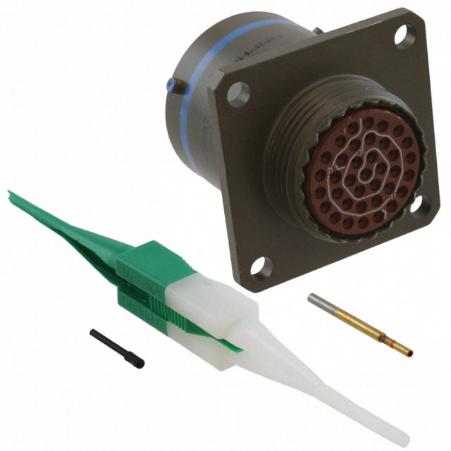 CONN RCPT MALE 37POS GOLD CRIMP