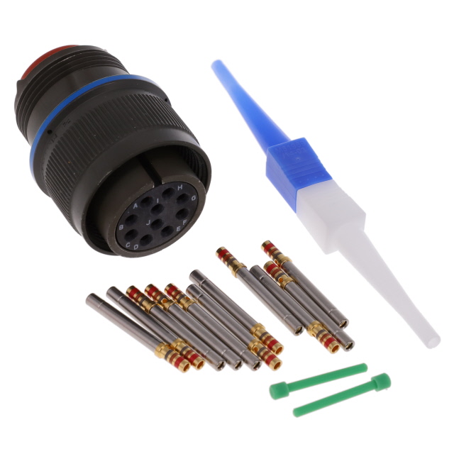CONN PLUG FMALE 10POS GOLD CRIMP