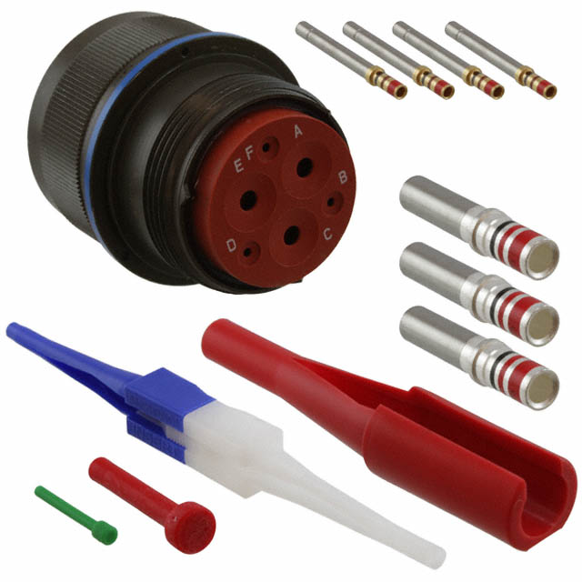 CONN PLUG FMALE 6POS GOLD CRIMP