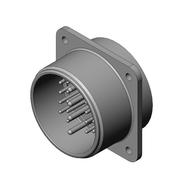 CONN RCPT MALE 22P SOLDER CUP