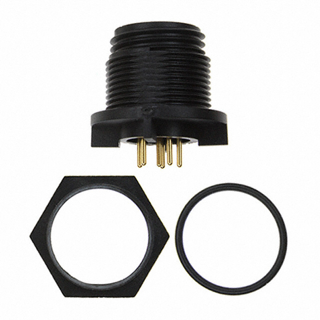 CONN RCPT MALE 6POS GOLD SOLDER