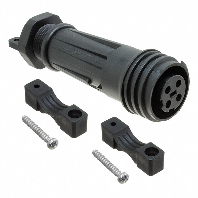 CONN RCPT FMALE 4P NICKEL SCREW