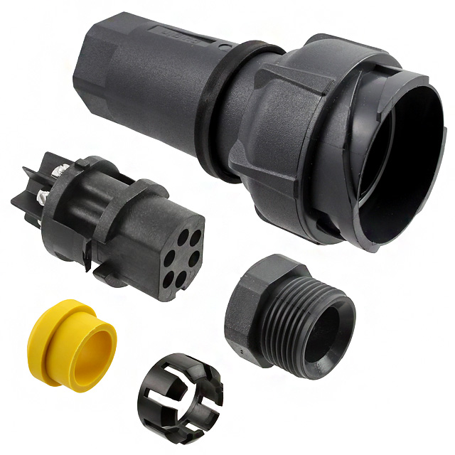 CONN PLUG FMALE 6P NICKEL SCREW