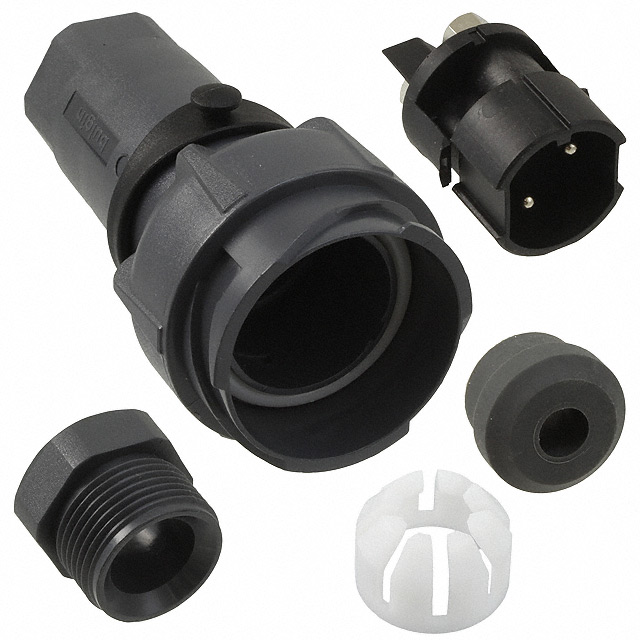 CONN RCPT MALE 2POS NICKEL SCREW