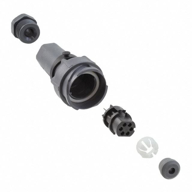 CONN RCPT FMALE 6P NICKEL SCREW