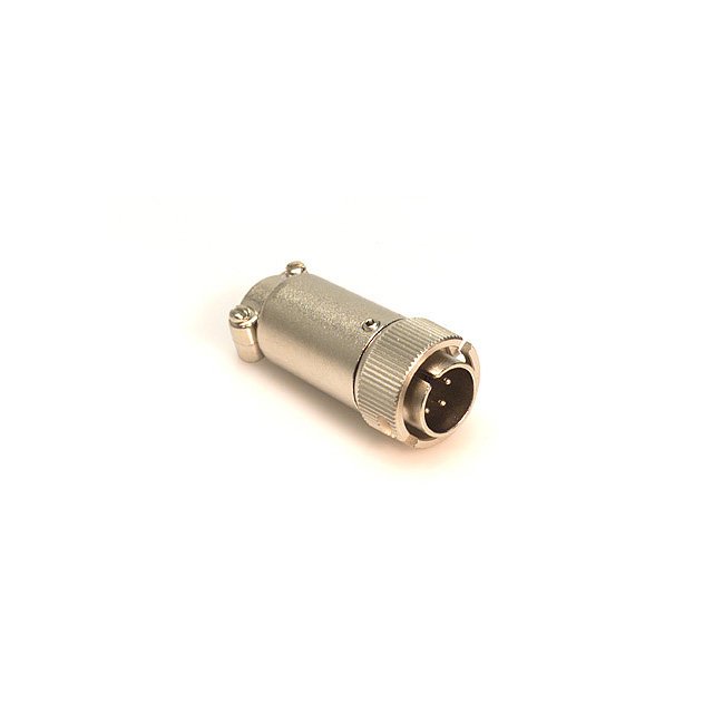 CONN PLUG MALE 5P SILV SLDR CUP