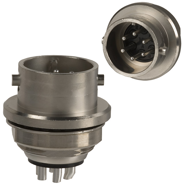 CONN RCPT MALE 6 POS