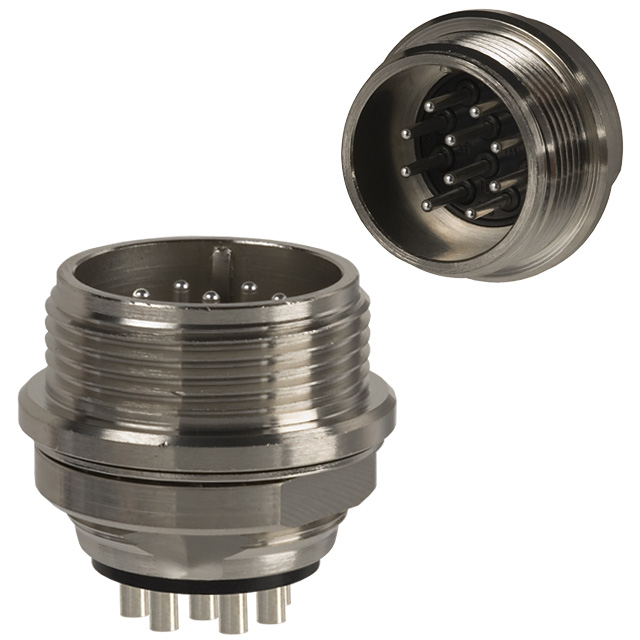 CONN RCPT MALE 10POS SOLDER CUP