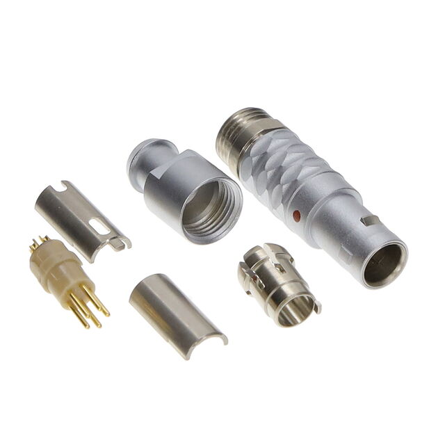 CONN PLUG MALE 5P GOLD SLDR CUP