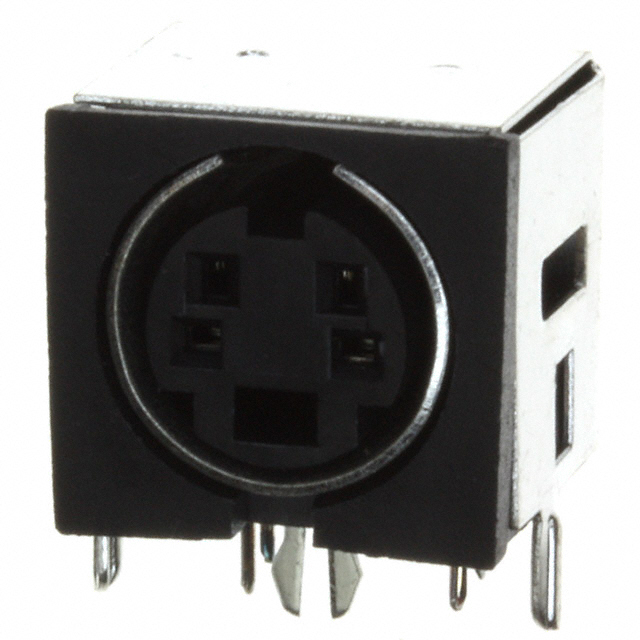 CONN RCPT FMALE MINI DIN 4P SLDR