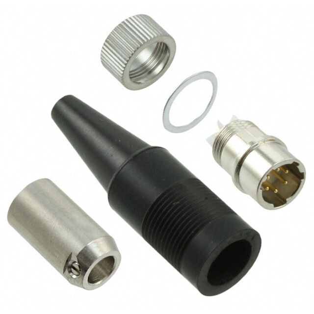 CONN PLUG MALE 6POS SOLDER CUP