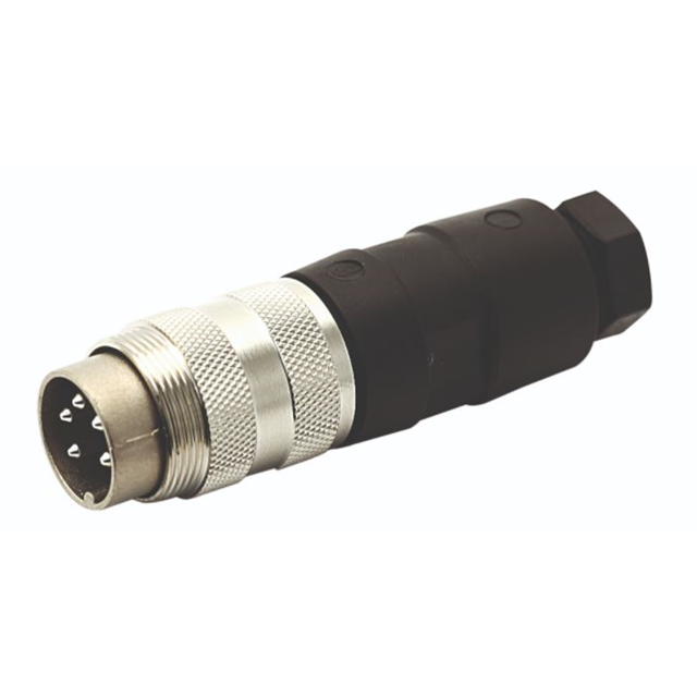 CONN PLUG MALE 3P SILV SLDR CUP