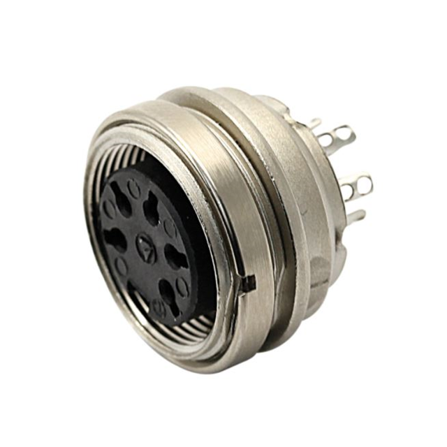 CONN RCPT FMALE 4P GOLD SLDR CUP
