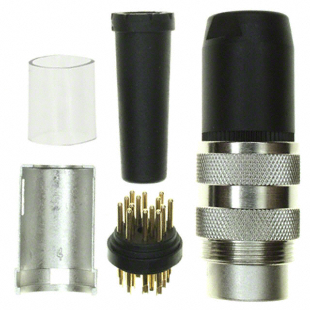 CONN PLUG MALE 14P GOLD SLDR CUP
