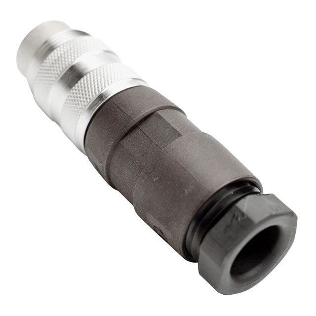 CONN PLUG MALE 5P SILV SLDR CUP
