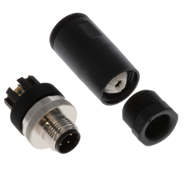 CONN RCPT MALE 4POS GOLD SCREW