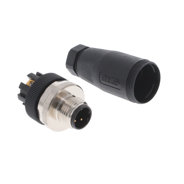 CONN RCPT MALE 3POS GOLD SCREW