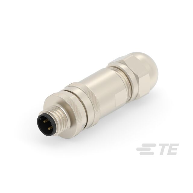 CONN RCPT MALE 3POS GOLD SCREW