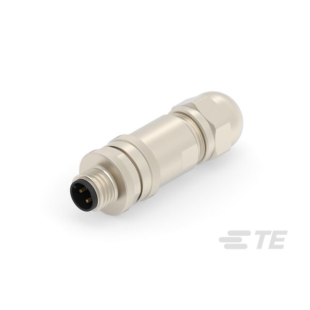 CONN RCPT MALE 3POS GOLD SCREW