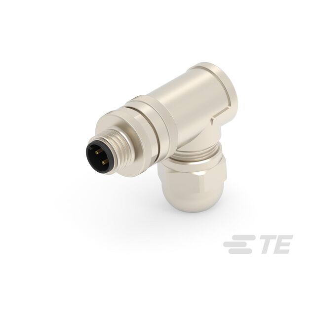 CONN RCPT MALE 3POS GOLD SCREW