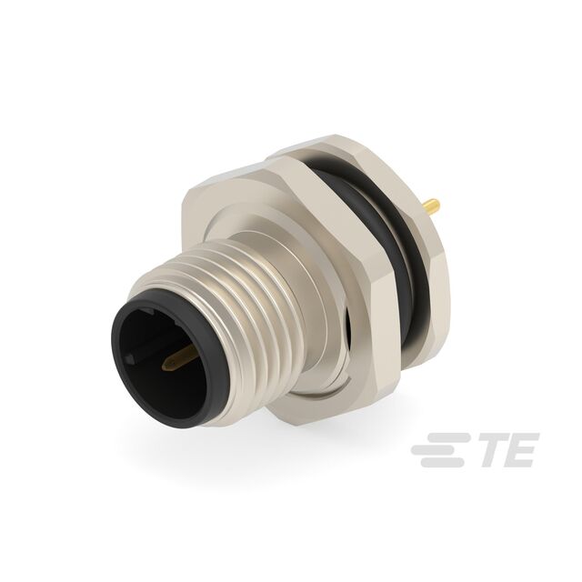 CONN RCPT MALE 2POS GOLD SOLDER