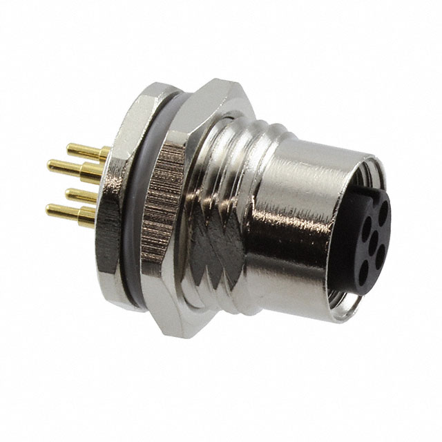 CONN PLUG FMALE 4POS GOLD SOLDER