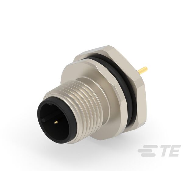 CONN RCPT MALE 2POS GOLD SOLDER