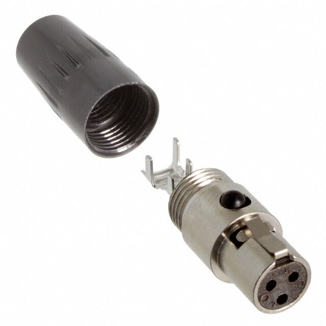CONN PLUG FMALE MINI XLR 3P SLDR