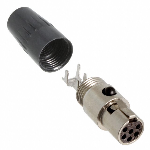 CONN PLUG FMALE MINI XLR 6P SLDR