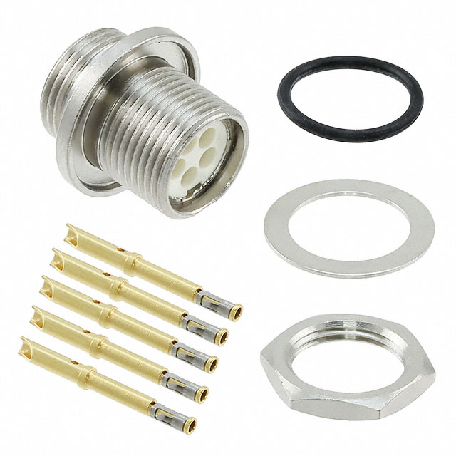 CONN RCPT FMALE 5POS GOLD CRIMP