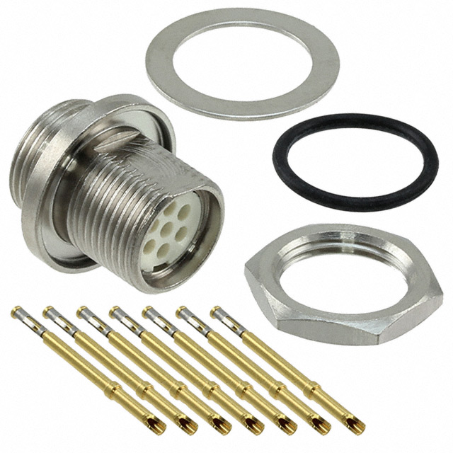 CONN RCPT FMALE 7POS GOLD CRIMP