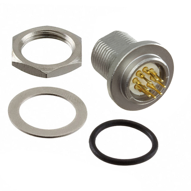 CONN RCPT MALE 8POS GOLD SOLDER