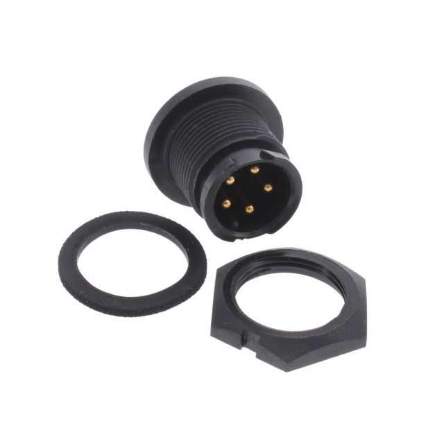 CONN RCPT MALE 5POS GOLD SOLDER