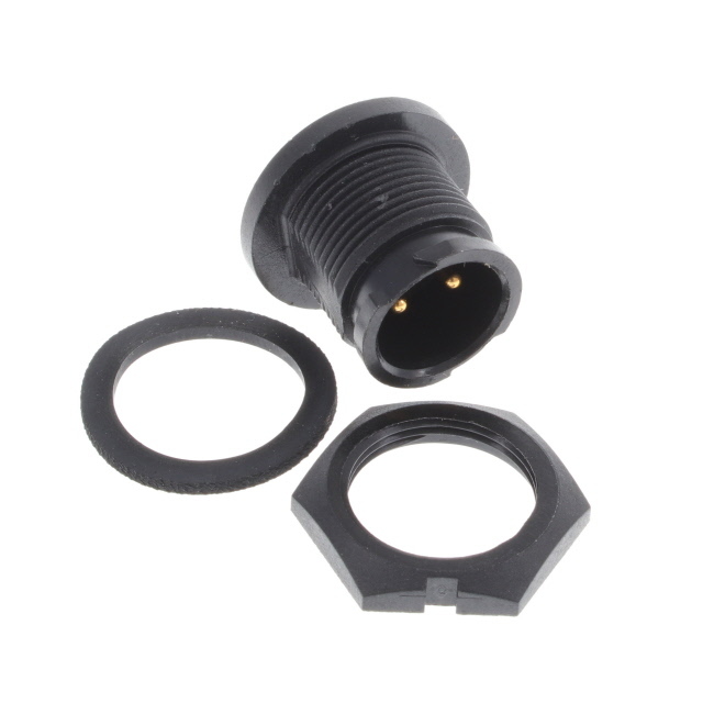 CONN RCPT MALE 2POS SOLDER CUP