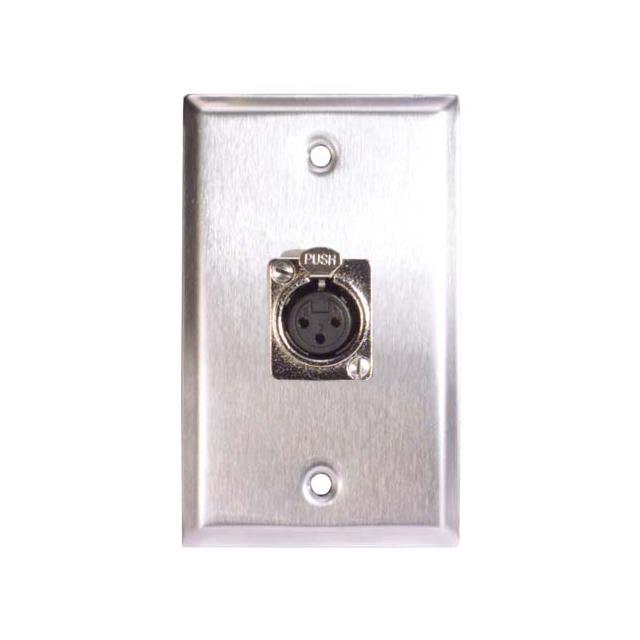 SS WALL PLATE 1 XLR FEMALE