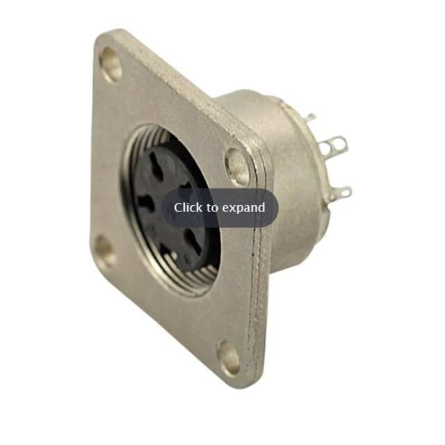 CONN RCPT HSNG FMALE 7POS PNL MT