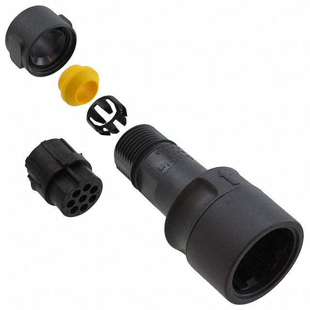 CONN RCPT HSG MALE 8POS INLINE