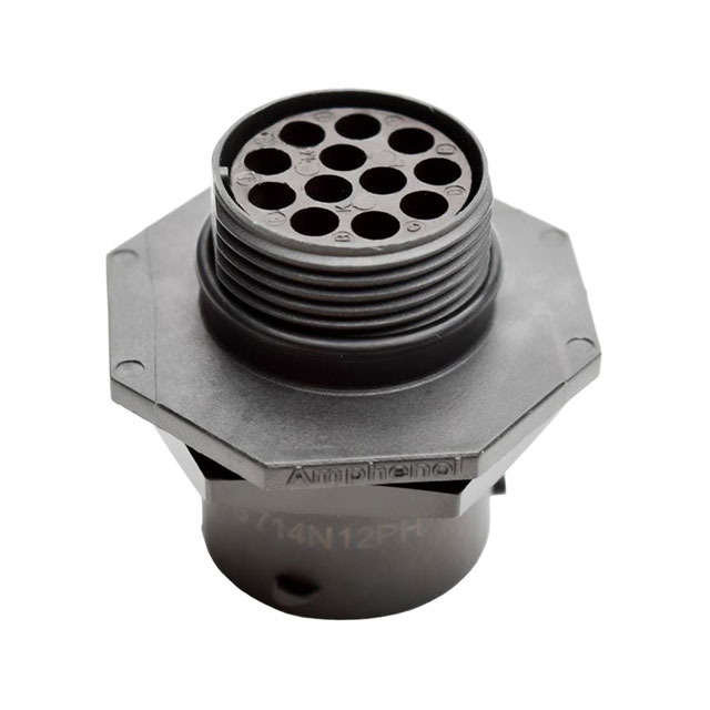 CONN RCPT HSNG MALE 12POS PNL MT