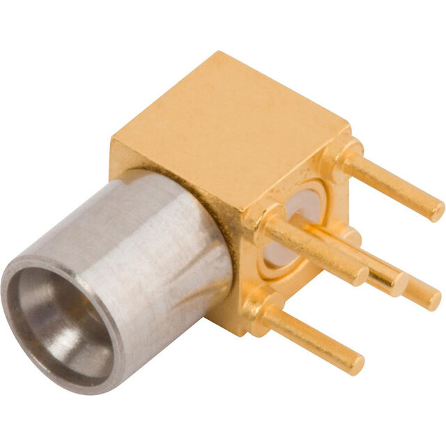 SMP MALE PCB THRU-HOLE CONNECTOR