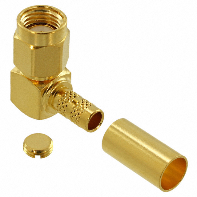 CONN RPSMA PLUG R/A 50OHM SOLDER