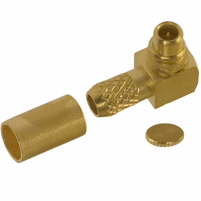 CONN MMCX PLUG R/A 50 OHM SOLDER
