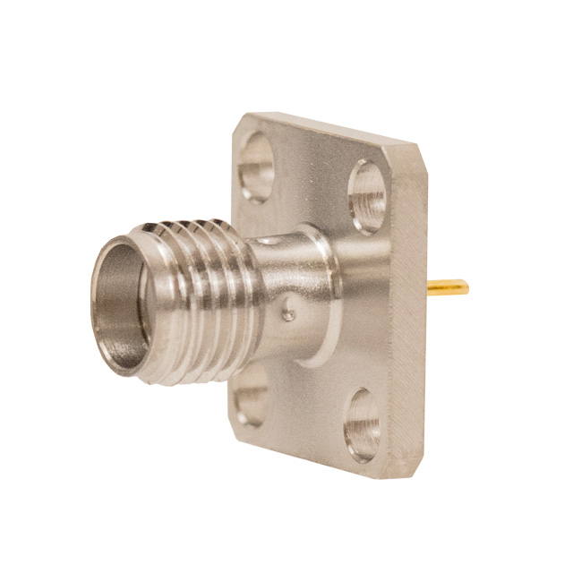 SMA JACK ASSEMBLY, 4 HOLE FLANGE