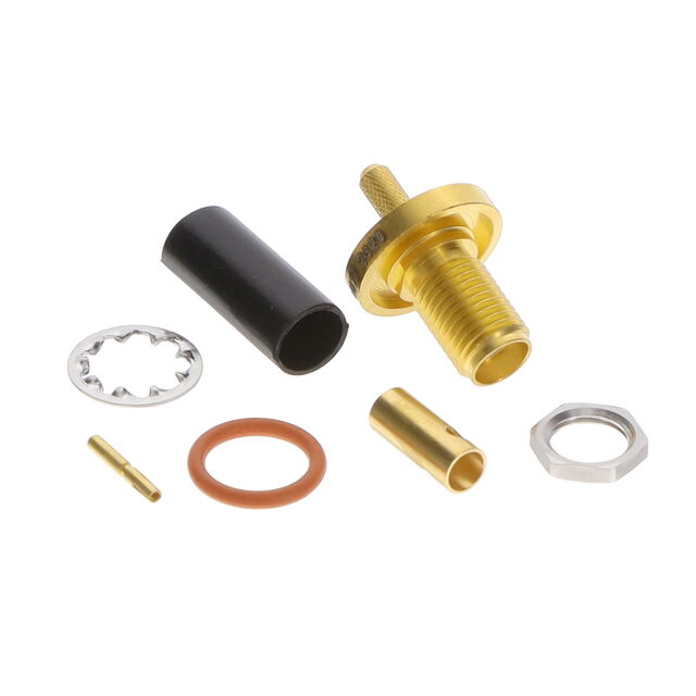 SMA BULKHEAD CABLE JACK CRIMP